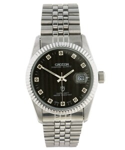 Croton Men's Quartz with Diamonds Dress Watch