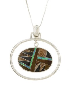 Sterling Silver Multi-stone Necklace