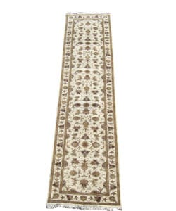 Sino Tabriz Hand-knotted Ivory Wool Rug (2'6 x 12')
