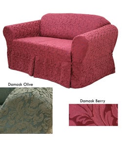 Damask Loveseat Slipcover