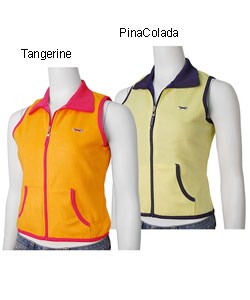 Retro Fox Polar Fleece and Satin Reversible Vest