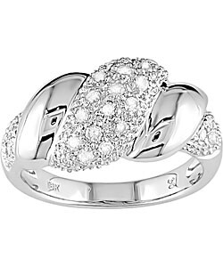 18k White Gold 3/8ct TDW Diamond Ring