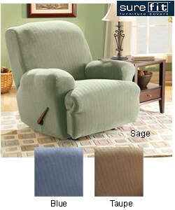 Sure Fit Stretch Stripe Recliner Slipcover