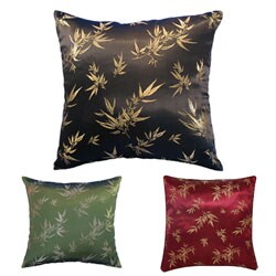 Chinese Bamboo Leaves Silky Cushion Cover