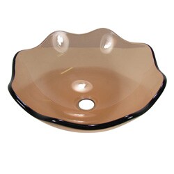 DeNovo Sardinia Clear Rose Oyster Glass Vessel