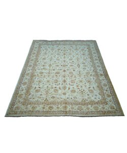 Iranian Vegetable-dyed Ivory Rug (12'1 x 16'4)