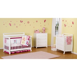 DaVinci Emily 4-in-1 Crib with Toddler Rail in White