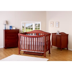 DaVinci Parker 4-in-1 Crib with Toddler Rail in Cherry