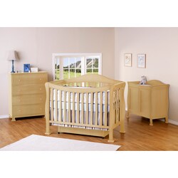 DaVinci Parker 4-in-1 Crib with Toddler Rail in Natural