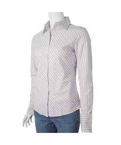 Finity Junior's Pink Striped Fitted Shirt