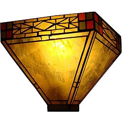 Tiffany-style Stained Glass Mission Wall Sconce