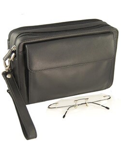 Romano Men's Black Leather Carry Bag