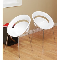Uforia White Patio Chairs (Set of 2)