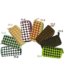 Amerileather Dual-sided Checkered Key/ Coin Pouch