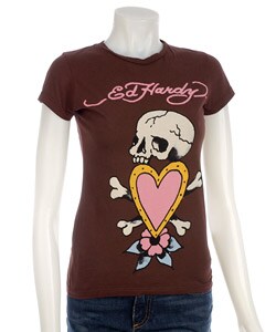 Ed Hardy Women's Skull In Love T-shirt