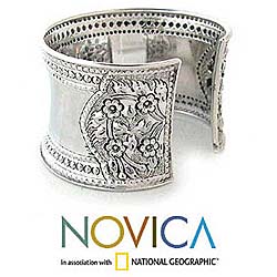 Sterling Silver Bracelet 'Jasmine Lake' (Thailand)