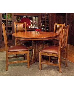 Mission Cherry Oak 5-piece Dining Set