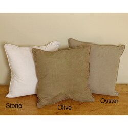 Suave Suede 18-inch Polyester Pillows (Set of 2)