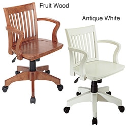 Office Star Deluxe Wood Bankers Chair - 11166346 ...