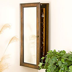 Carson Warm Walnut Jewelry Armoire