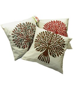Hand-appliqued Natural Dye Cushion Cover (India)