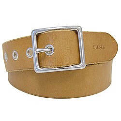 Diesel Distressed Tan Leather Belt