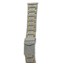 Two-tone Stainless Steel 18-22 mm Watch Band