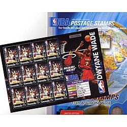 Dwyane Wade Stamp Sheet and Folio Set