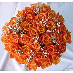 Bouquet of 24 Orange Roses