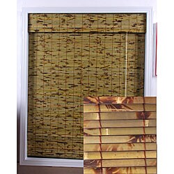 Shiraz Antique Bamboo Roman Shade (75 in. x 74 in.)