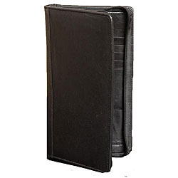 Kozmic Black Leather Travel Wallet