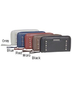 Kenneth Cole Leather Zipper Clutch Wallet