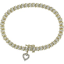 10k Gold 2ct TDW Diamond Tennis Bracelet(J-K, I3)