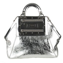 Versace Silver Mirror Hit Satchel