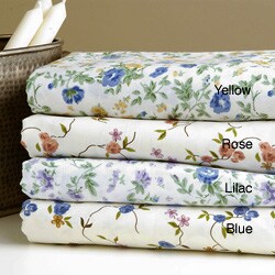 Floral Print 350 Thread Count Sheet Set