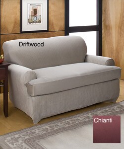Spencer Stretch T-cushion Loveseat Slipcover