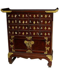 Elm Wood 16-drawer Medicine Chest (China)