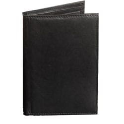 Kozmic Black Leather Passport Cover