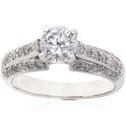 18k Gold 4/5ct TDW Diamond Engagement Ring (H-I, SI1-SI2)