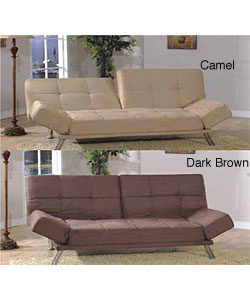 Six-position Micro-suede Sofa Bed/ Loveseat