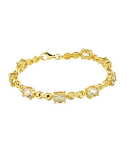 Chateau D'Argent Sterling Silver Vermeil Amethyst Bracelet
