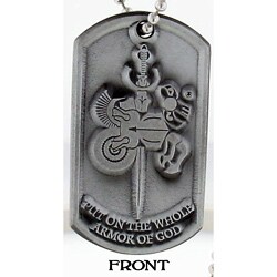 'Armor of God' Dog Tag Necklace (Pack of 3)