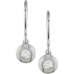 14k Gold 1/4ct TDW Diamond Earrings