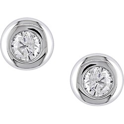 14k Gold 1/2ct TDW Solitaire Diamond Earrings (I-J,I1-I2)
