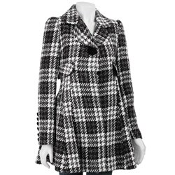 Laundry by Design Women's Plaid Wool Coat
