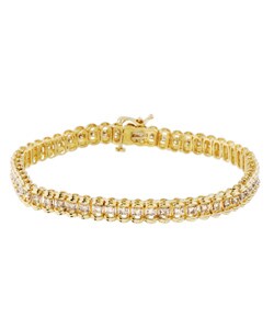 14k Yellow Gold 2ct TDW Diamond Bracelet (G-H, I2)