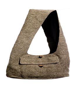 Handmade Lee Grey Handbag (Guatemala)