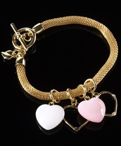 Carolee Multi-heart Charm Bracelet