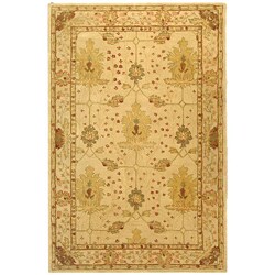Handmade Oushak Ivory Wool Rug (8' x 10')