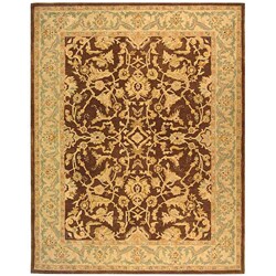 Handmade Old World Brown/ Tan Wool Rug (8' x 10')